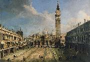 Giovanni Antonio Canal The Piazza San Marco in Venice oil painting reproduction